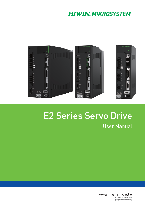 e2 serues servi druve manual